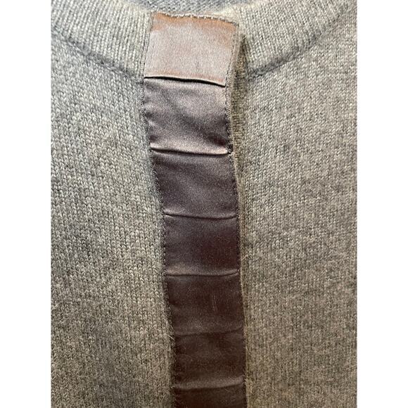 Ann Taylor Women Small Wool Cardigan Button Panel Sweater Merino‎ Wool Rabbit - Picture 10 of 11